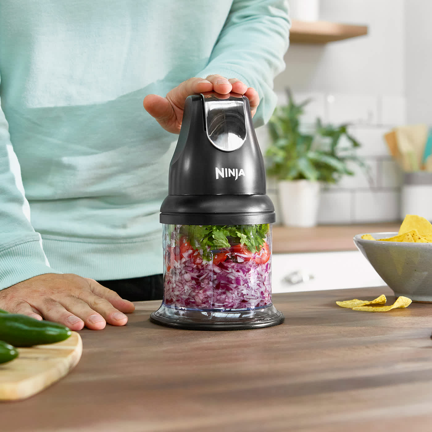 Ninja Professional Stackable Chopper 200W - NJ1002UKBK - SharkNinja UK